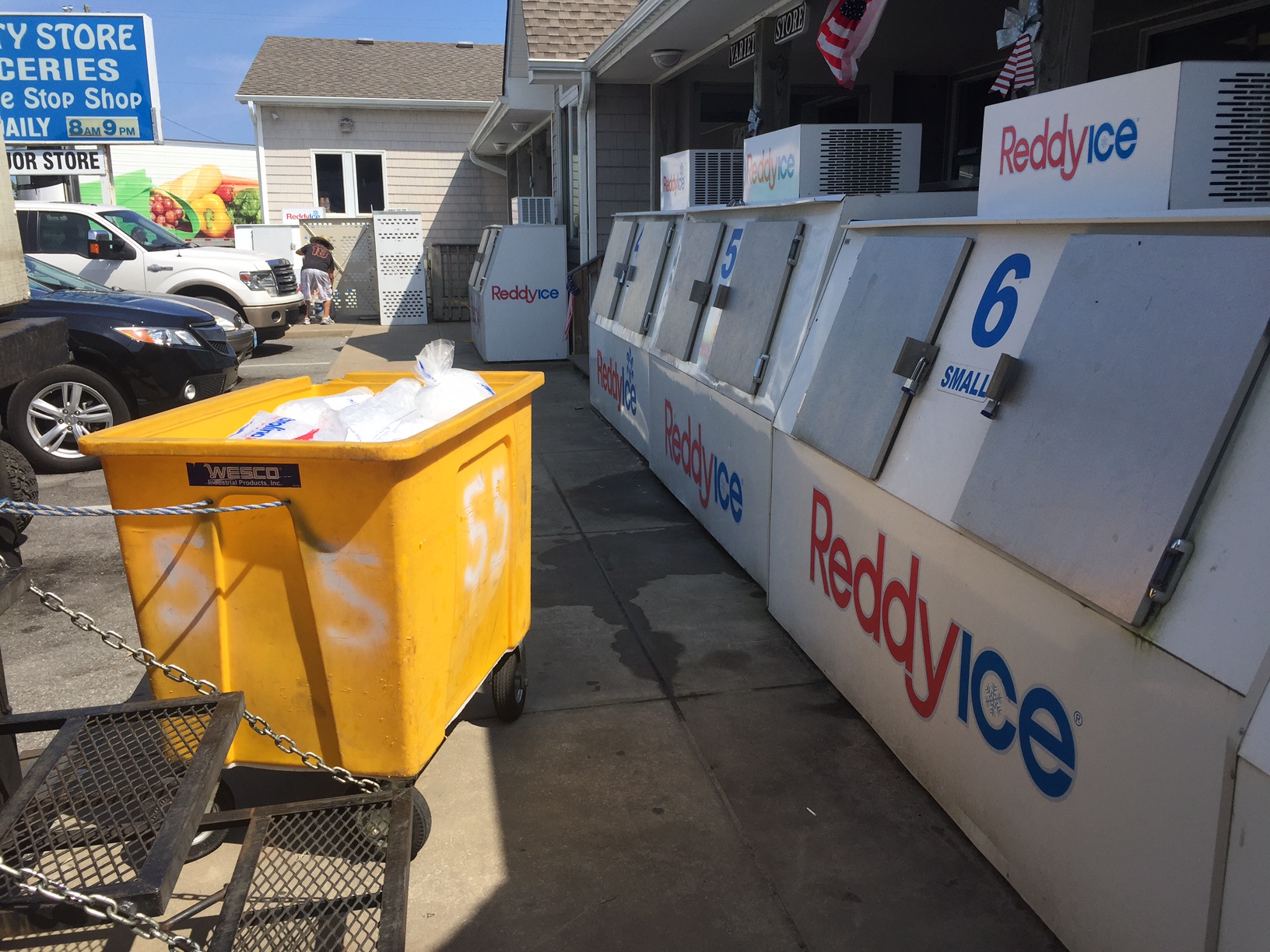 Ice at Variety Store Ocracoke Observer