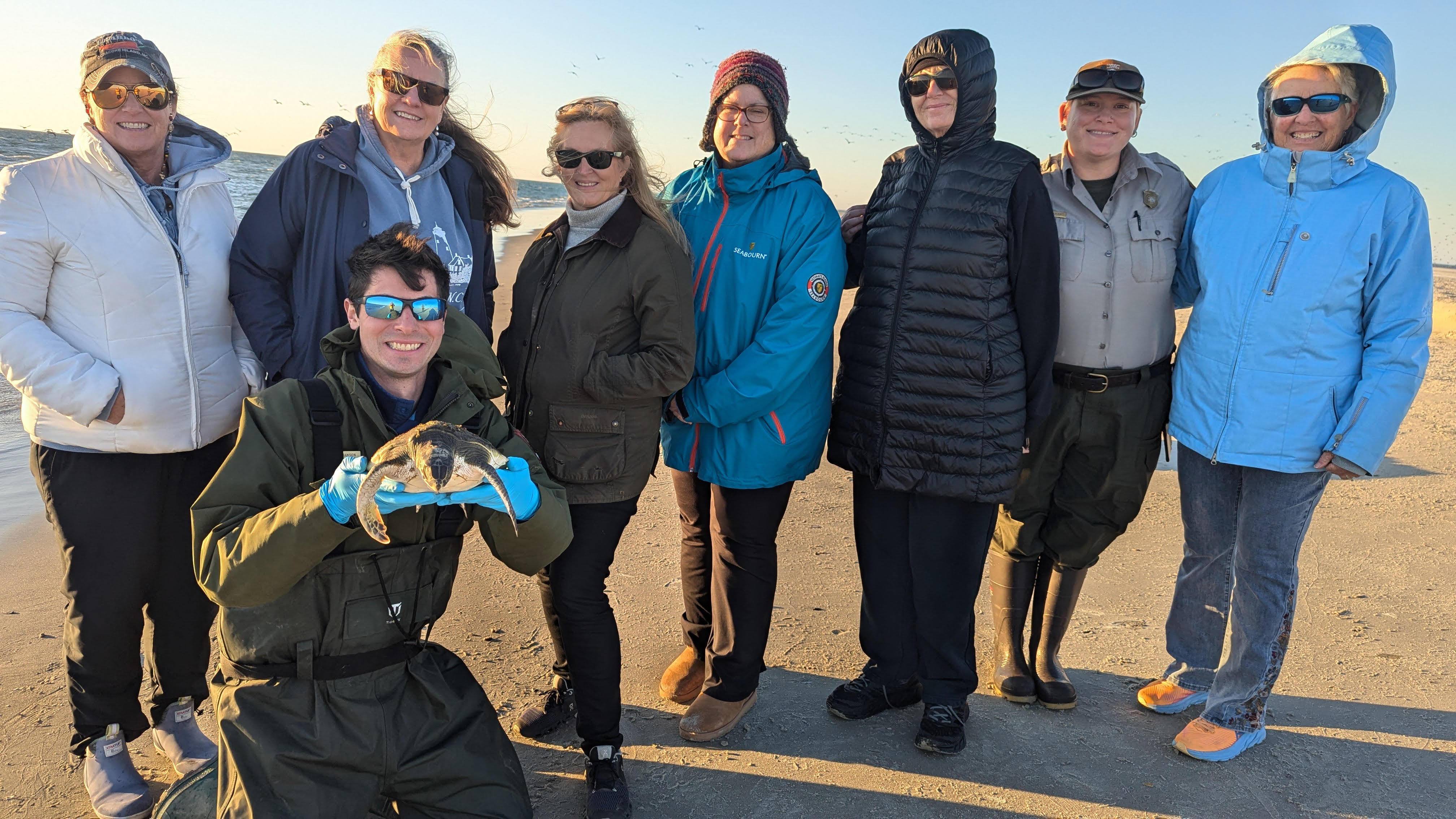 Stun turtle volunteers | Ocracoke Observer
